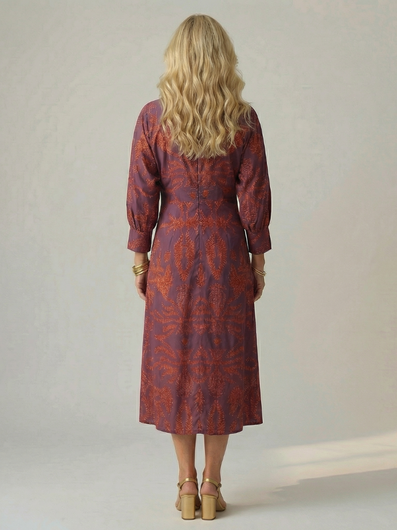 Lune | Naturlig wrap-midikjole