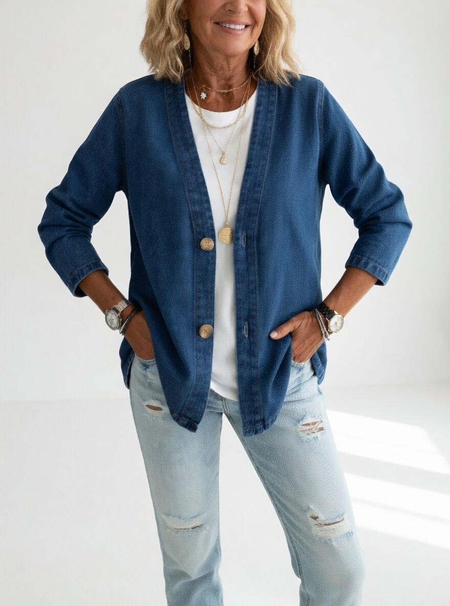 Claironne™ — Elegant, afslappet og tidløs denimjakke