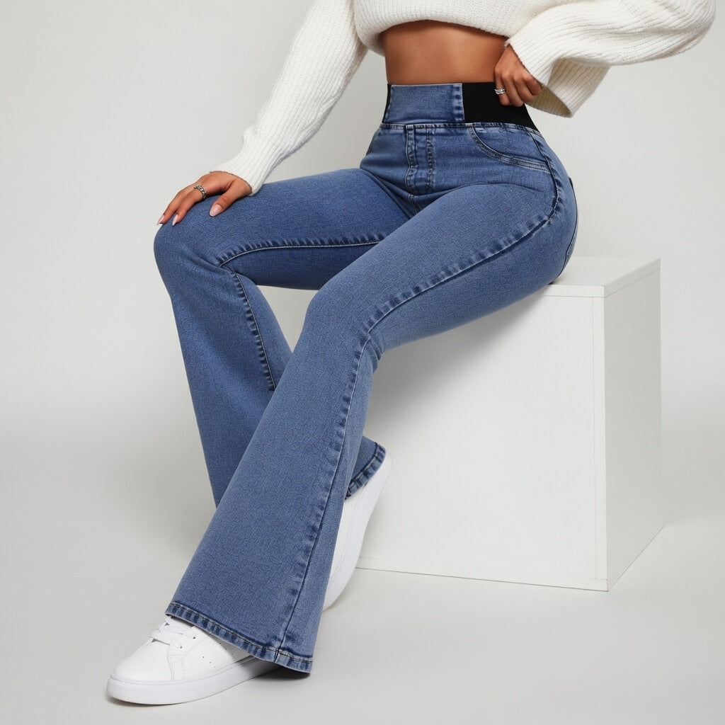 Véryliane™ — Flare-jeans med høj talje, der former figuren