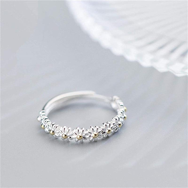 Marguerite Ring – Sølv & malet ynde