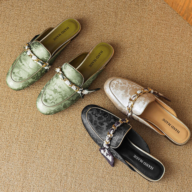 Marisa | Mules-loafers med dekorativ kæde