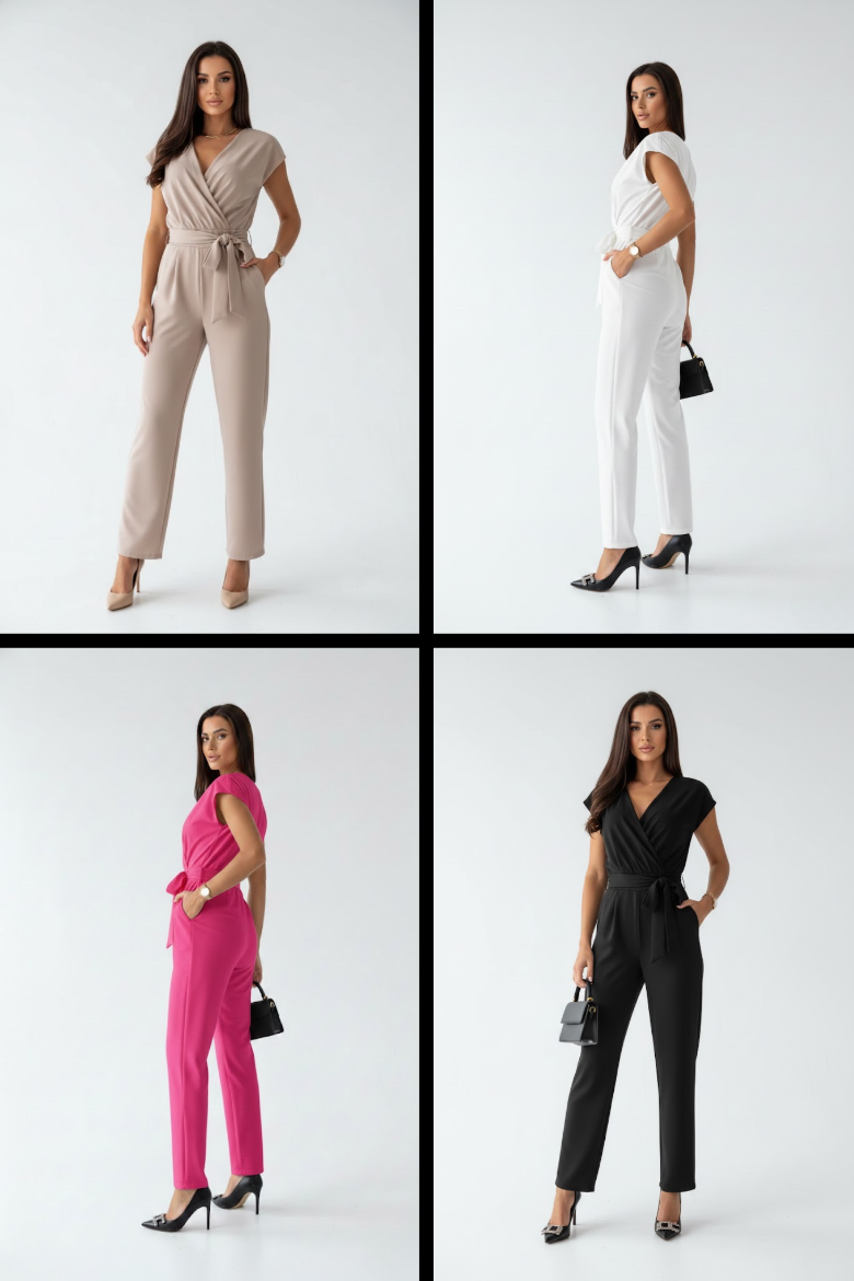 Solène™ – Elegant, flydende og struktureret buksedragt
