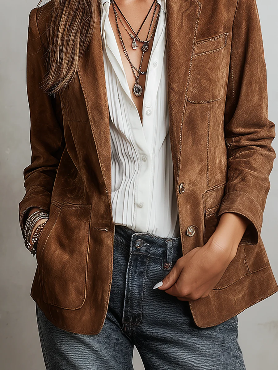 Marcelle | Brun vintageblazer