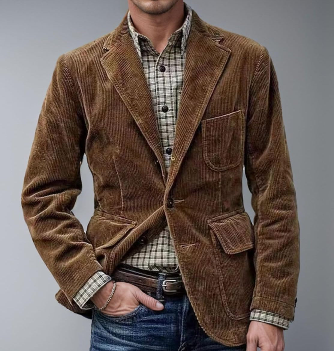 Thomas™ | Vintagejakke og vest i klassisk elegance