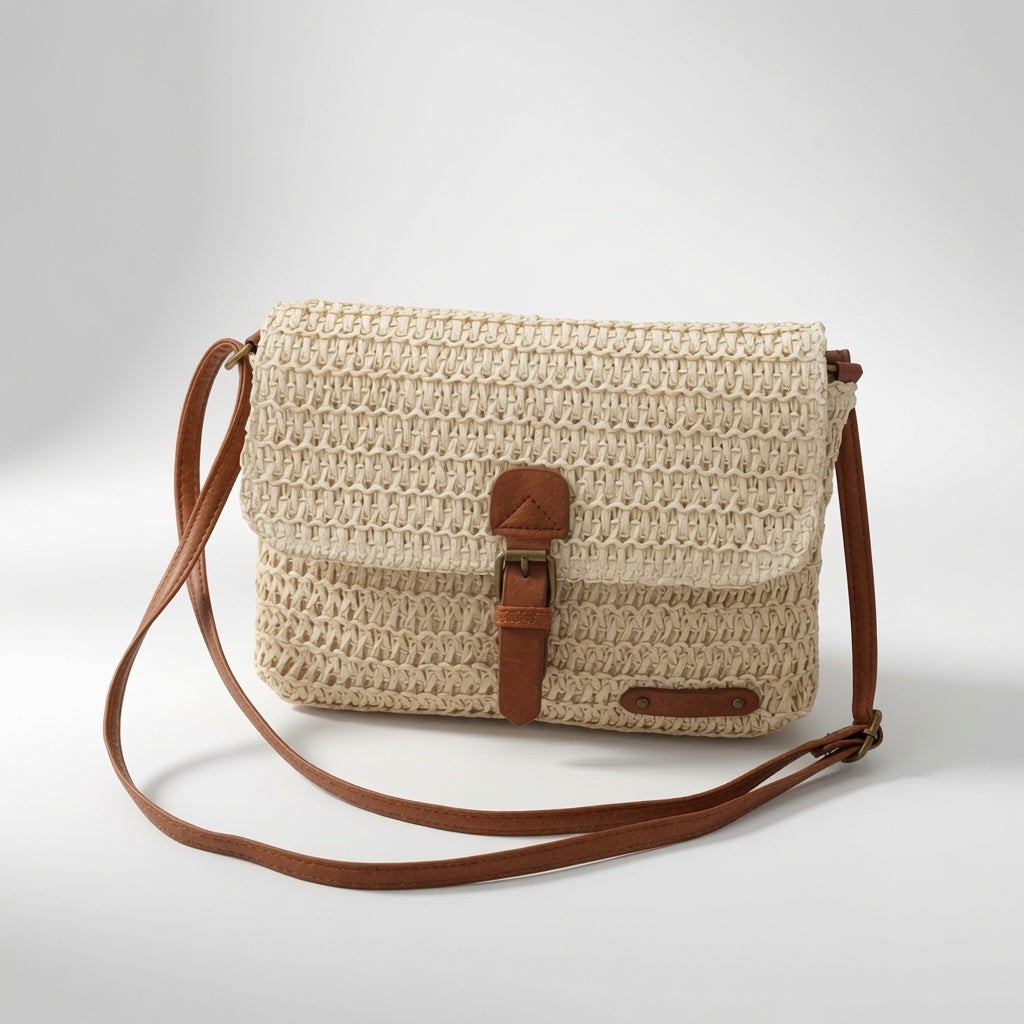 Calissia™ — Flettet crossbody-taske med boheme-charme