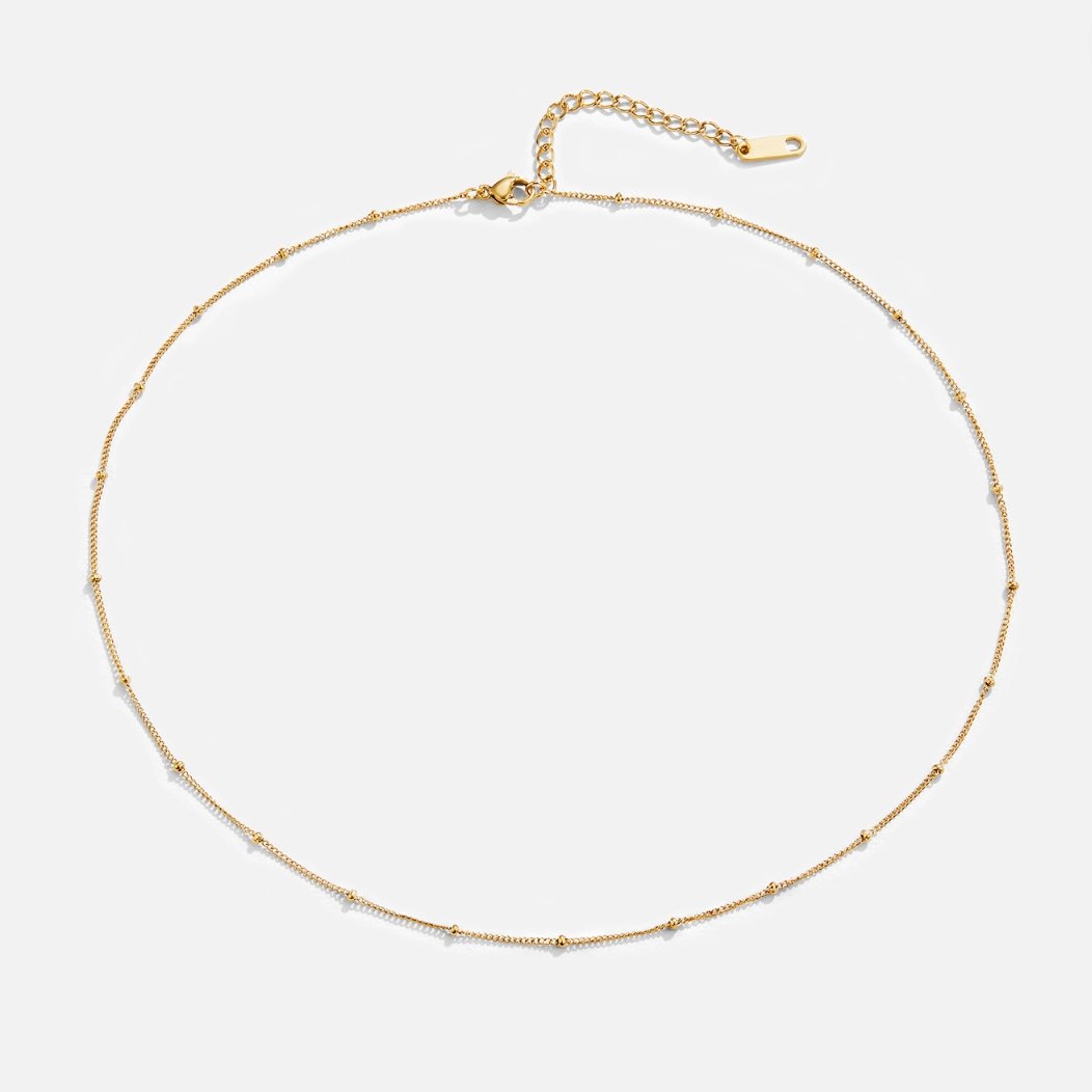 Elegant guldhalskæde