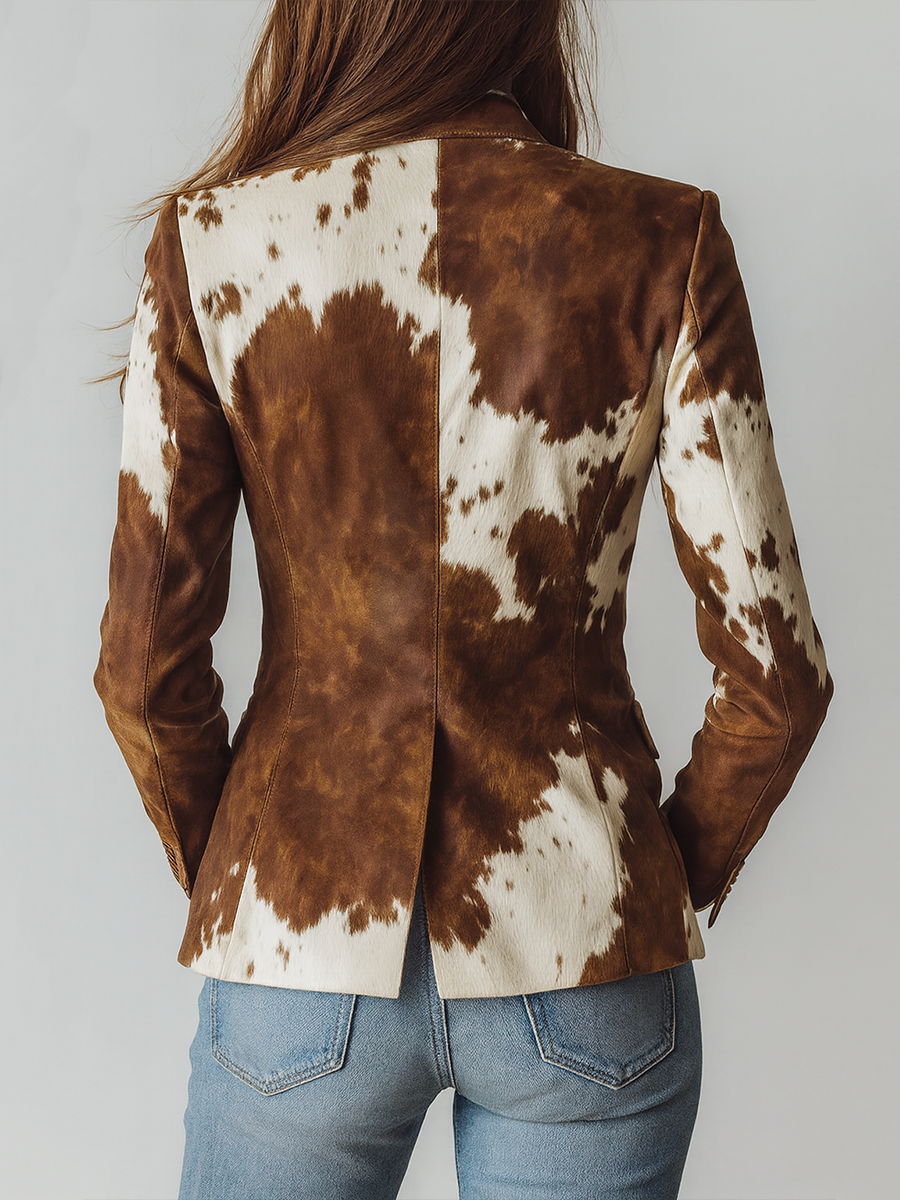 Agathe | Bæredygtig vintageblazer med koprint