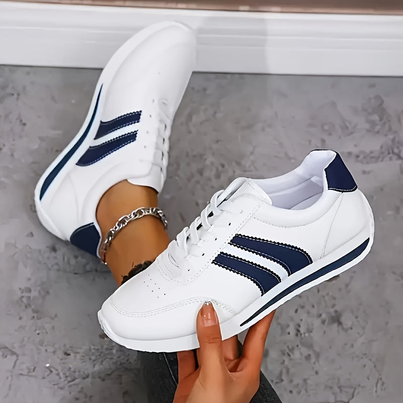Lucienne™ — Hvide, elegante og komfortable sportssneakers