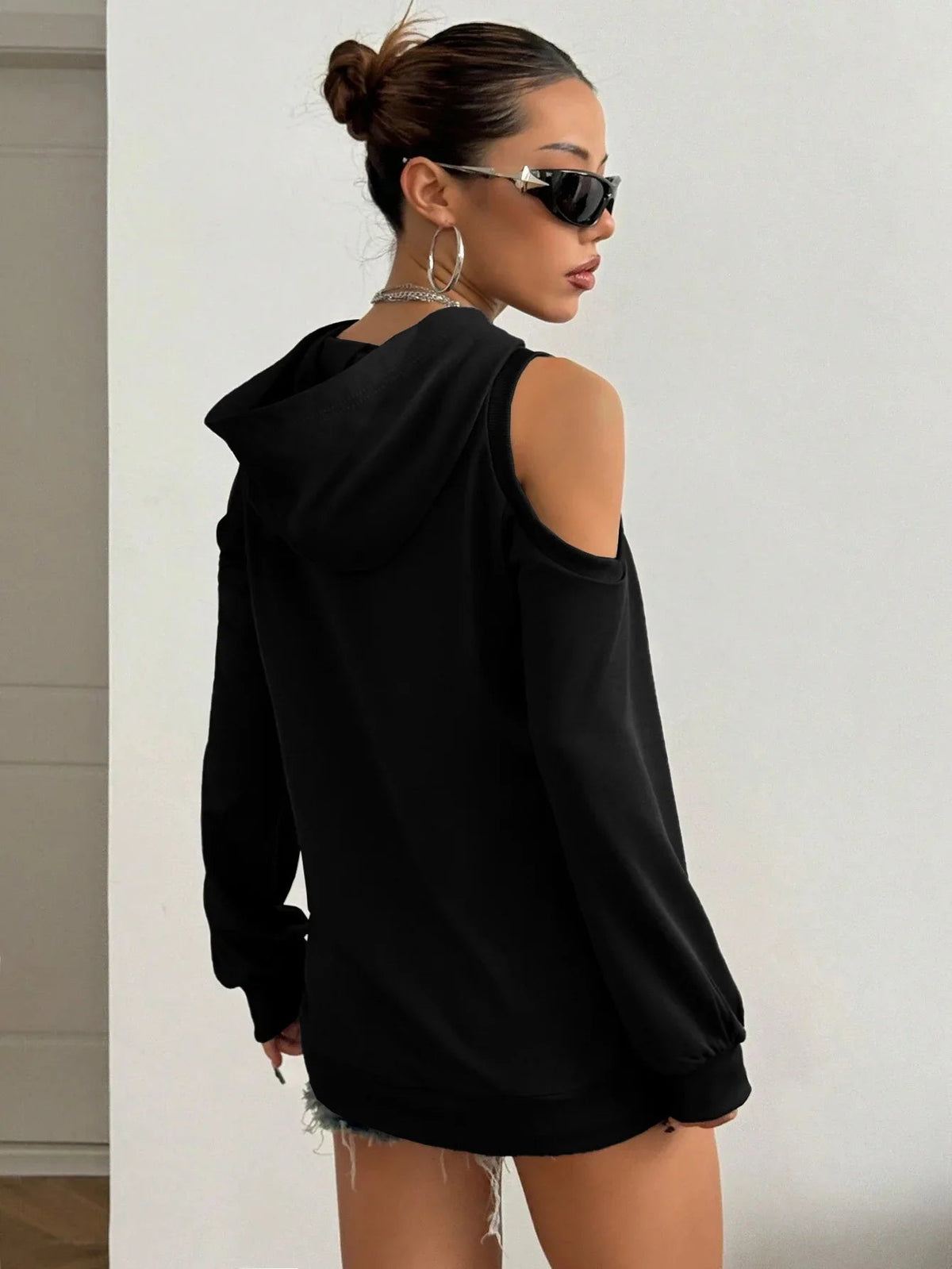 Camélia™ — Elegant sweatshirt med åbne skuldre