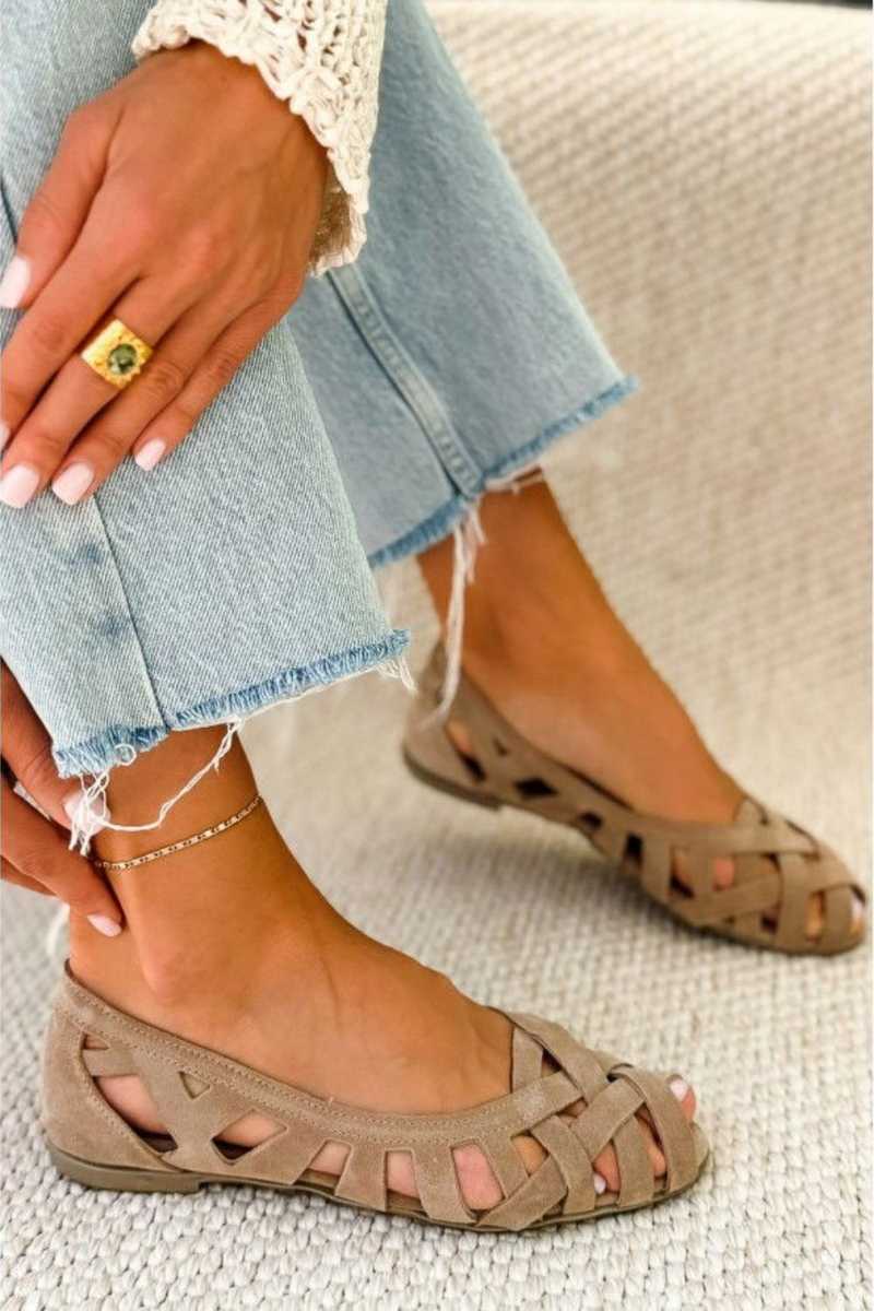 Caterina farverige Intrecciati-sandaler med komfort