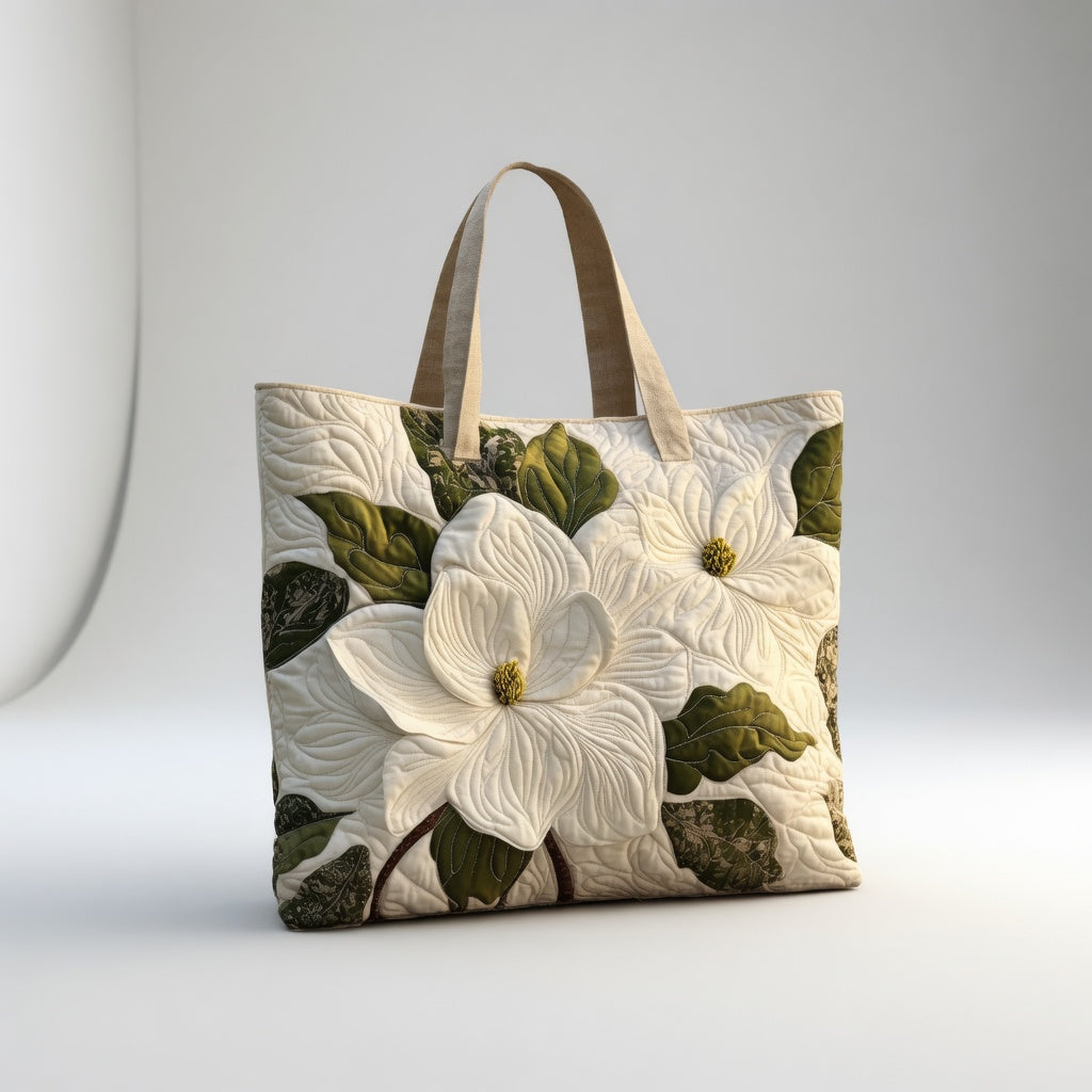 Tote Bag Artisan - Elegante Hvide Lilje