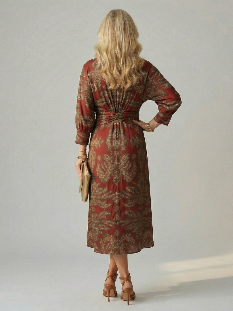 Lune | Naturlig wrap-midikjole