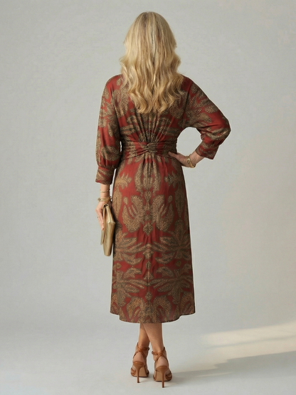 Lune | Naturlig wrap-midikjole