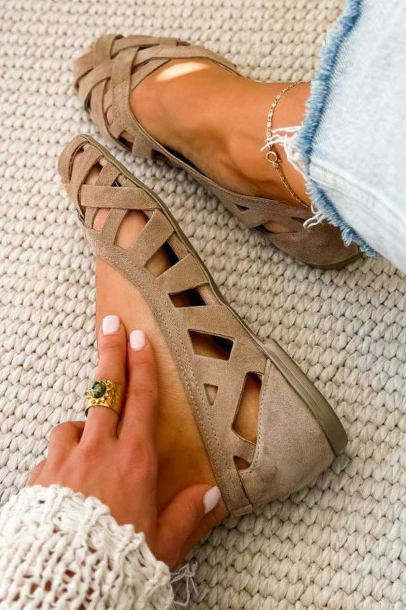 Caterina farverige Intrecciati-sandaler med komfort