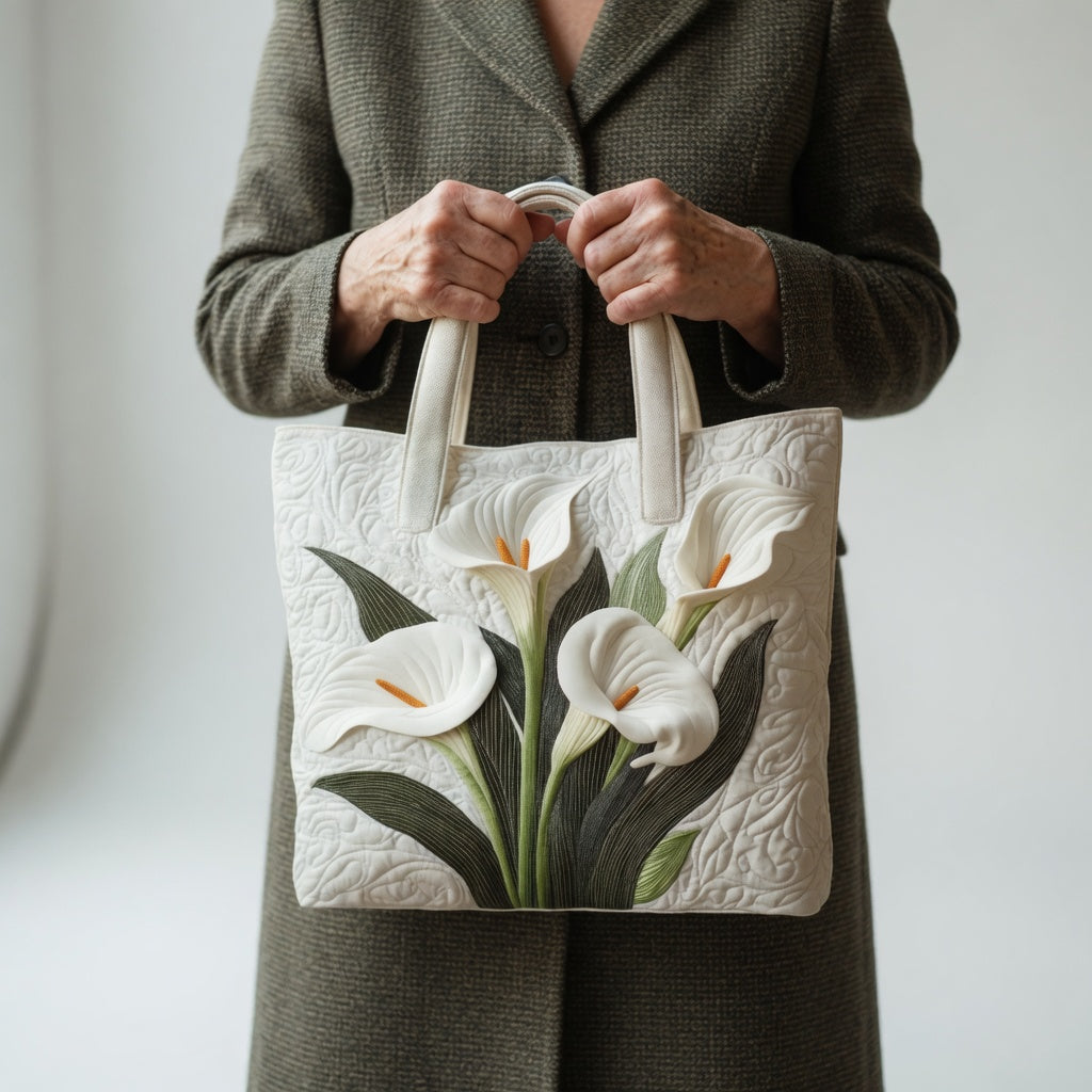 Tote Bag Artisan - Hvid Lilje