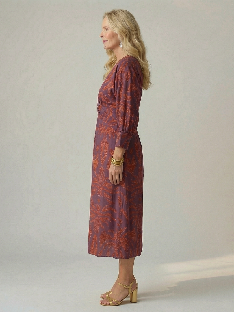 Lune | Naturlig wrap-midikjole