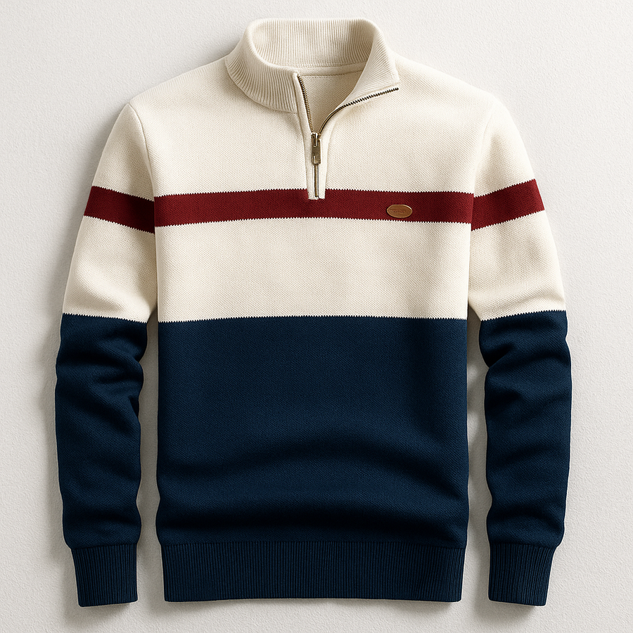 Éloi™ | Raffineret og behagelig sweater med halv lynlås