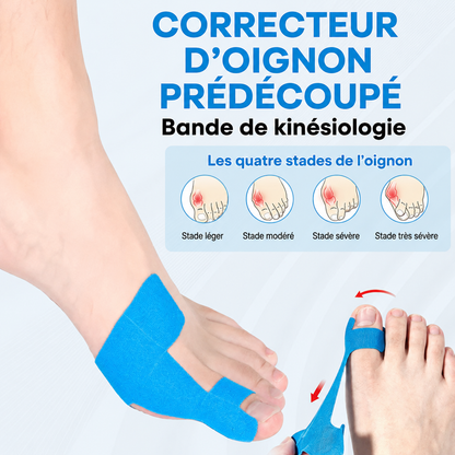 Comforté™ — Forskåret hallux valgus-tape, kinesiologi, aktiv komfort