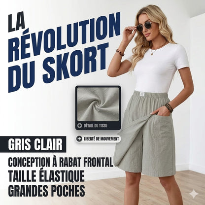 Libertine™ - Skort med elastisk talje og lommer til aktiv frihed