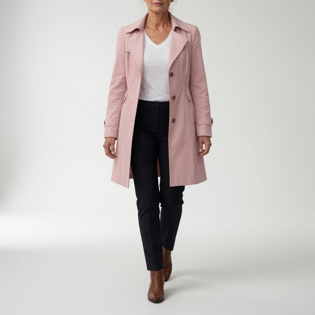 Matheline™ — Taljeret trenchcoat med tidløs parisisk elegance