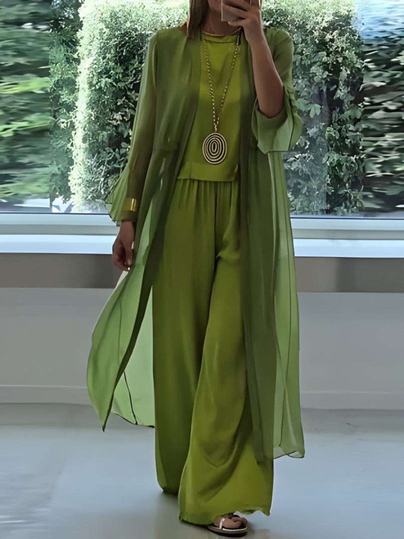 Faelina™ — Elegant, flydende tredelt sæt
