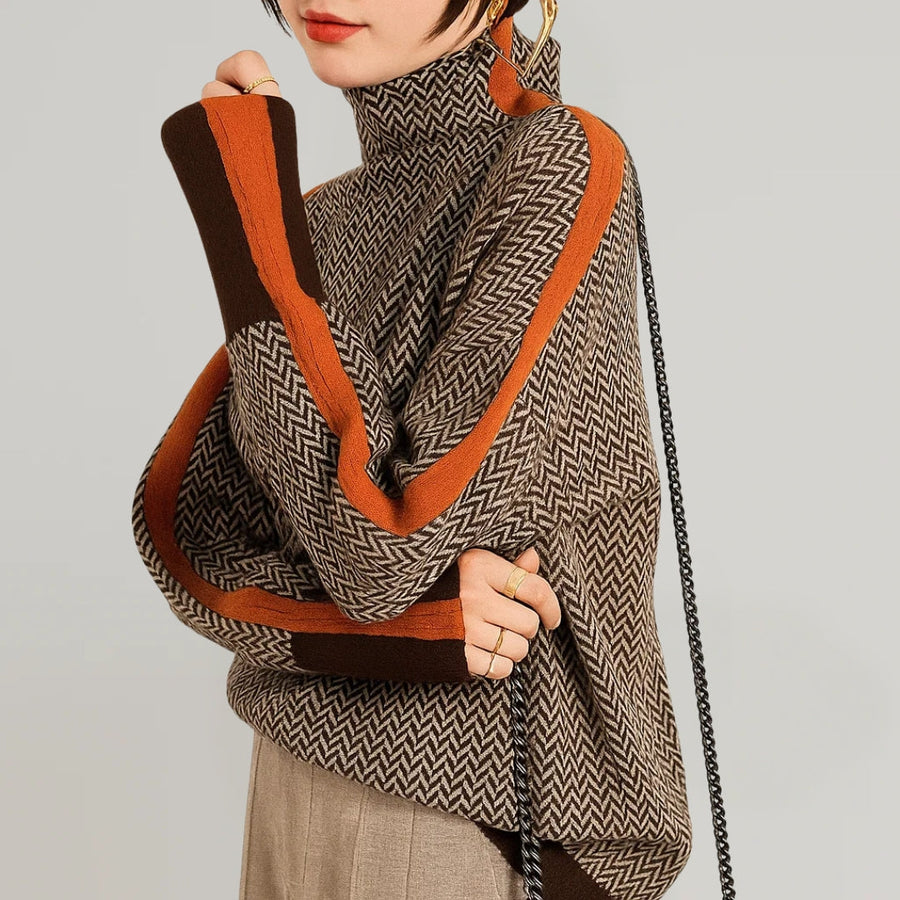 Clémence™ — Elegant pullover med struktureret krave