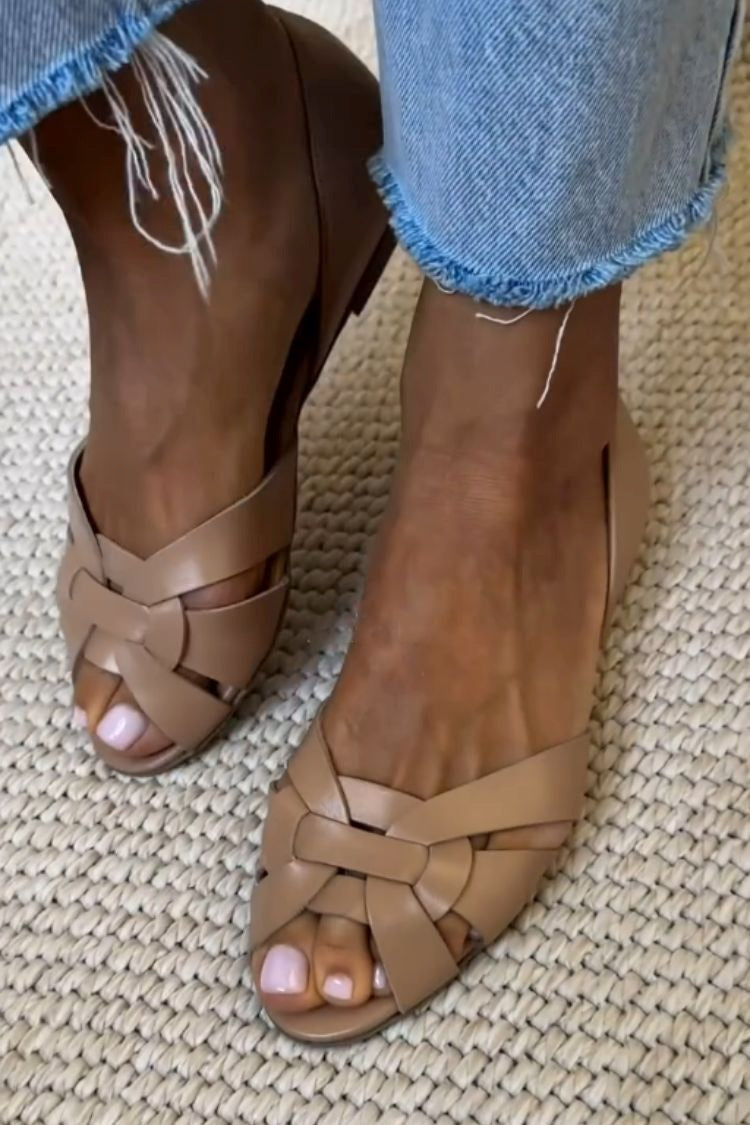 Serafina flettede sandaler – naturlig komfort