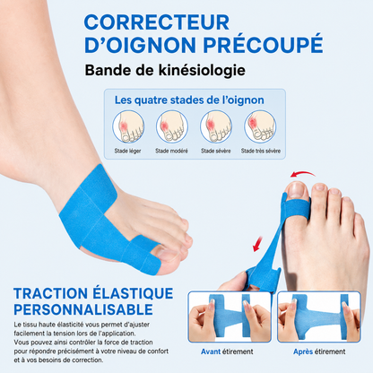 Comforté™ — Forskåret hallux valgus-tape, kinesiologi, aktiv komfort