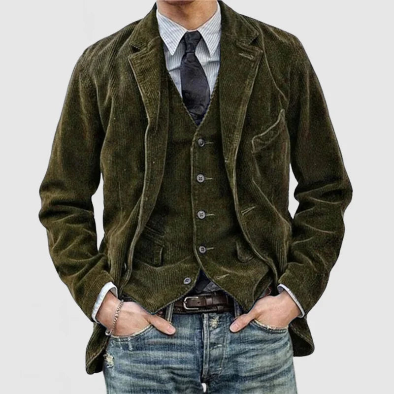 Thomas™ | Vintagejakke og vest i klassisk elegance