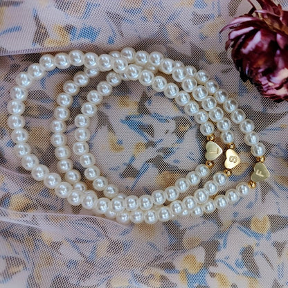 Elegant Armbånd med Initial i Hjerte (A–Z)