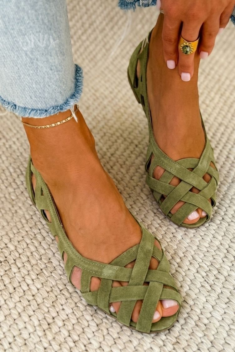 Caterina farverige Intrecciati-sandaler med komfort