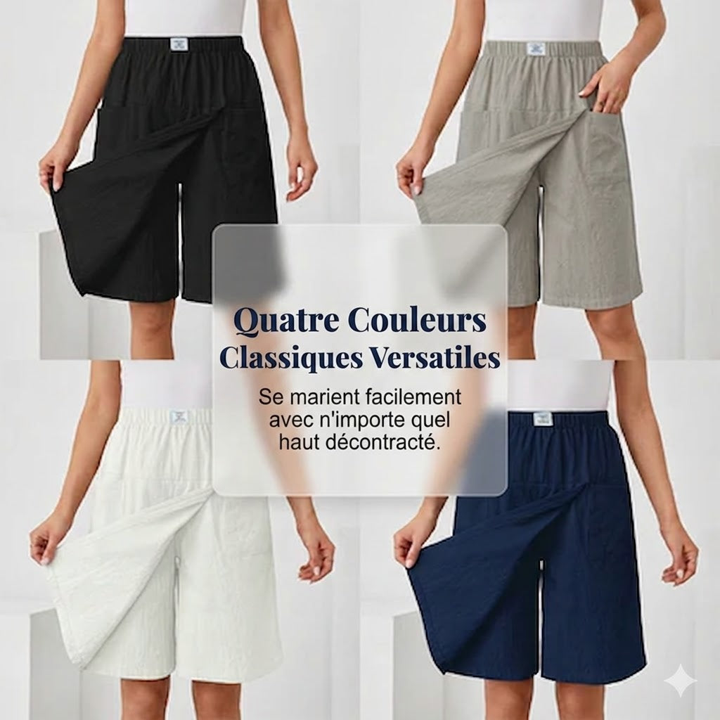 Libertine™ - Skort med elastisk talje og lommer til aktiv frihed