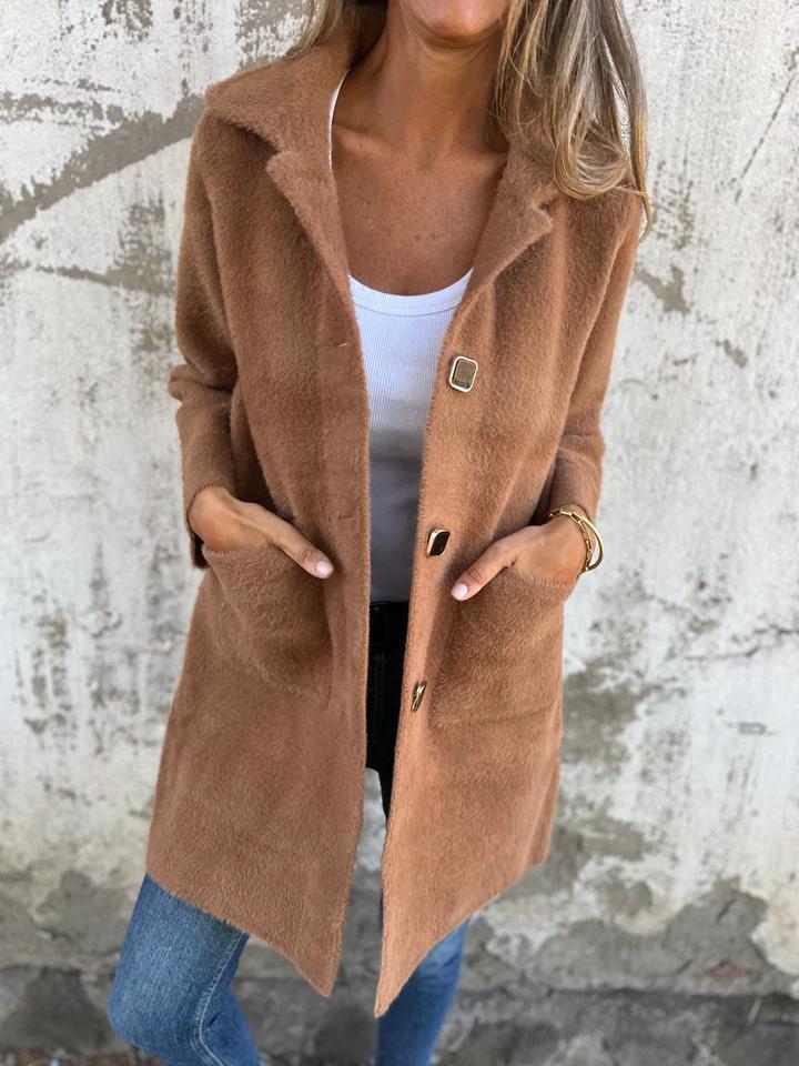 Margaux™ — Elegant lang jakke til hverdagen