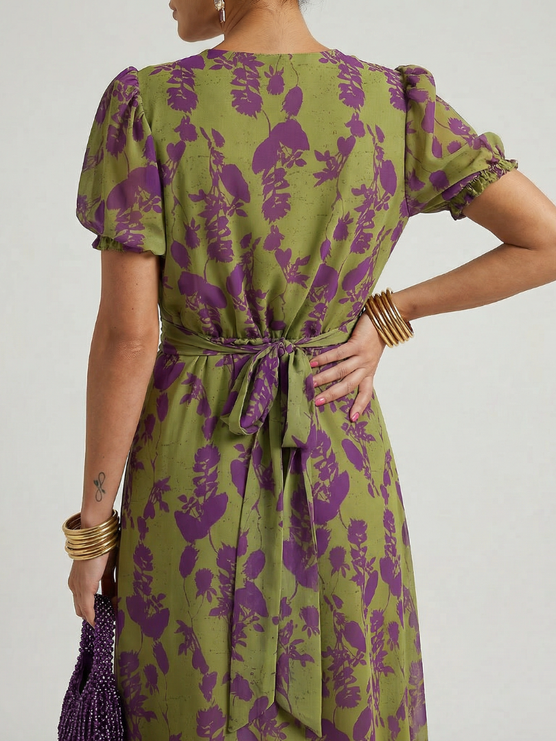 Virel | Afslappet blomstret midikjole
