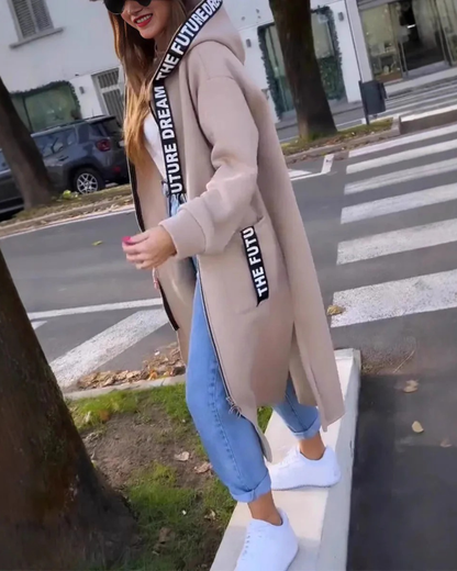 Marie-Claire™ | Lang og elegant hættetrøje