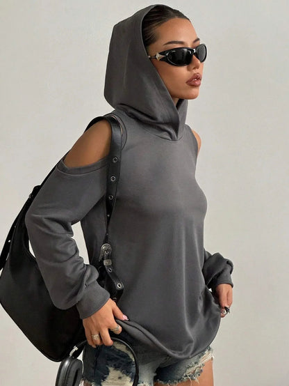 Camélia™ — Elegant sweatshirt med åbne skuldre