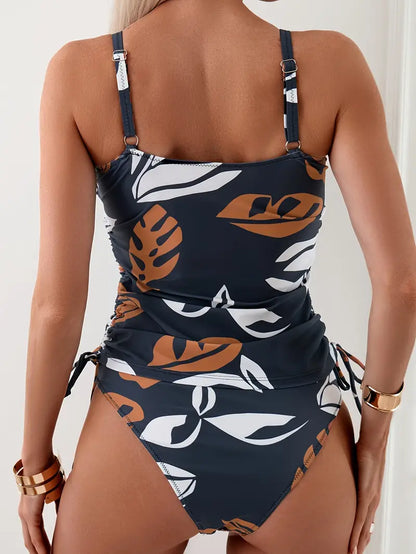 Venus Tankini - Bikini med tropisk bladprint