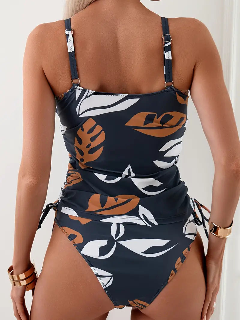 Venus Tankini - Bikini med tropisk bladprint