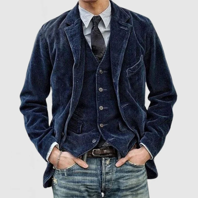 Thomas™ | Vintagejakke og vest i klassisk elegance