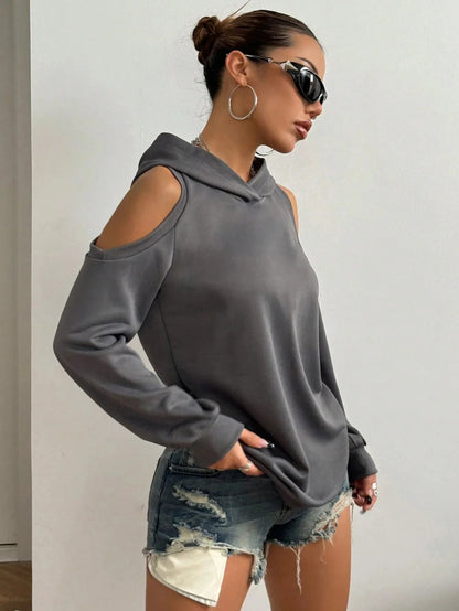 Camélia™ — Elegant sweatshirt med åbne skuldre