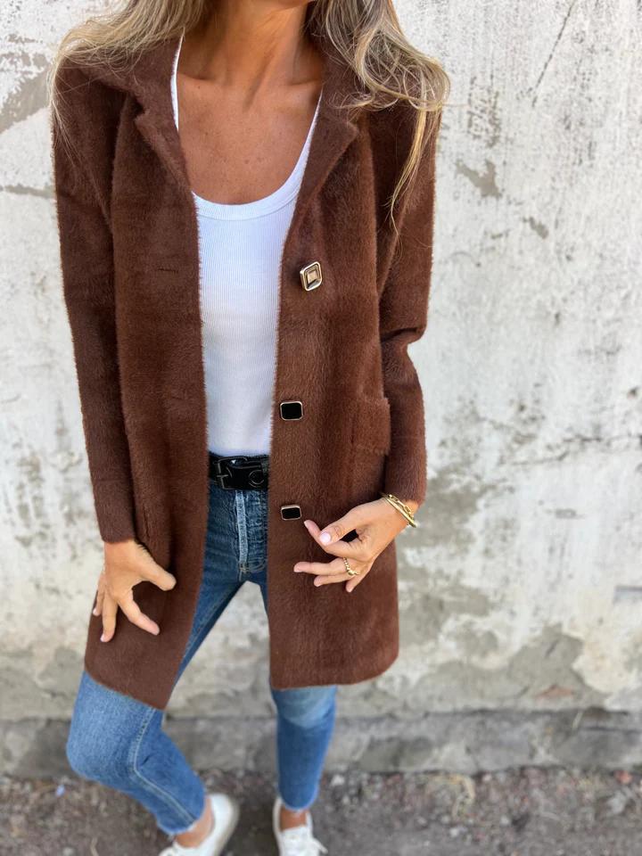Margaux™ — Elegant lang jakke til hverdagen