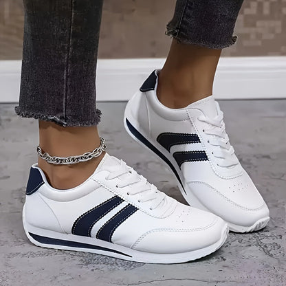 Lucienne™ — Hvide, elegante og komfortable sportssneakers