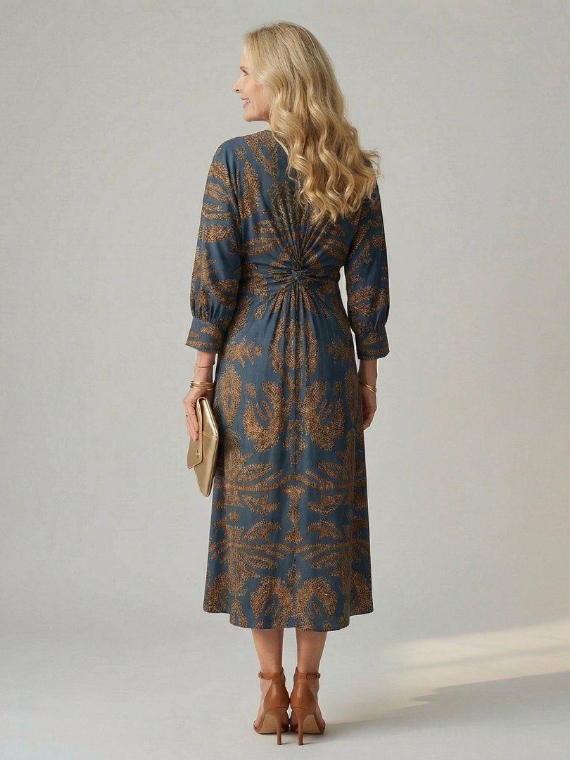 Lune | Naturlig wrap-midikjole