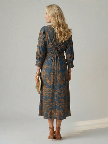 Lune | Naturlig wrap-midikjole