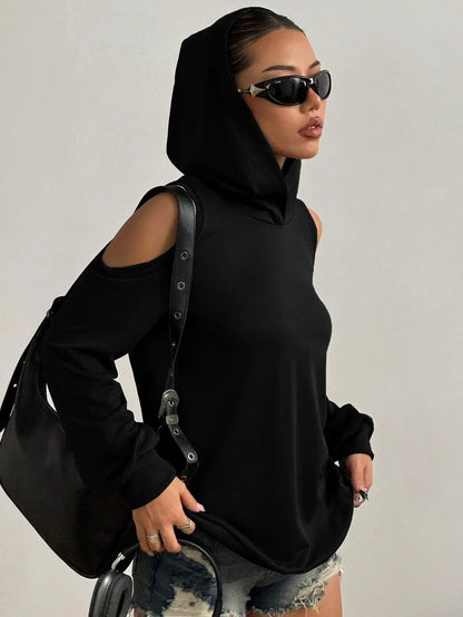 Camélia™ — Elegant sweatshirt med åbne skuldre