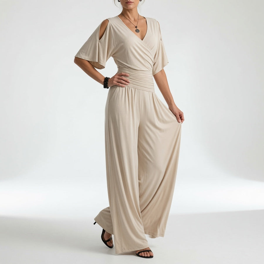 Maëvora™ — Flydende jumpsuit med tidløs, raffineret elegance