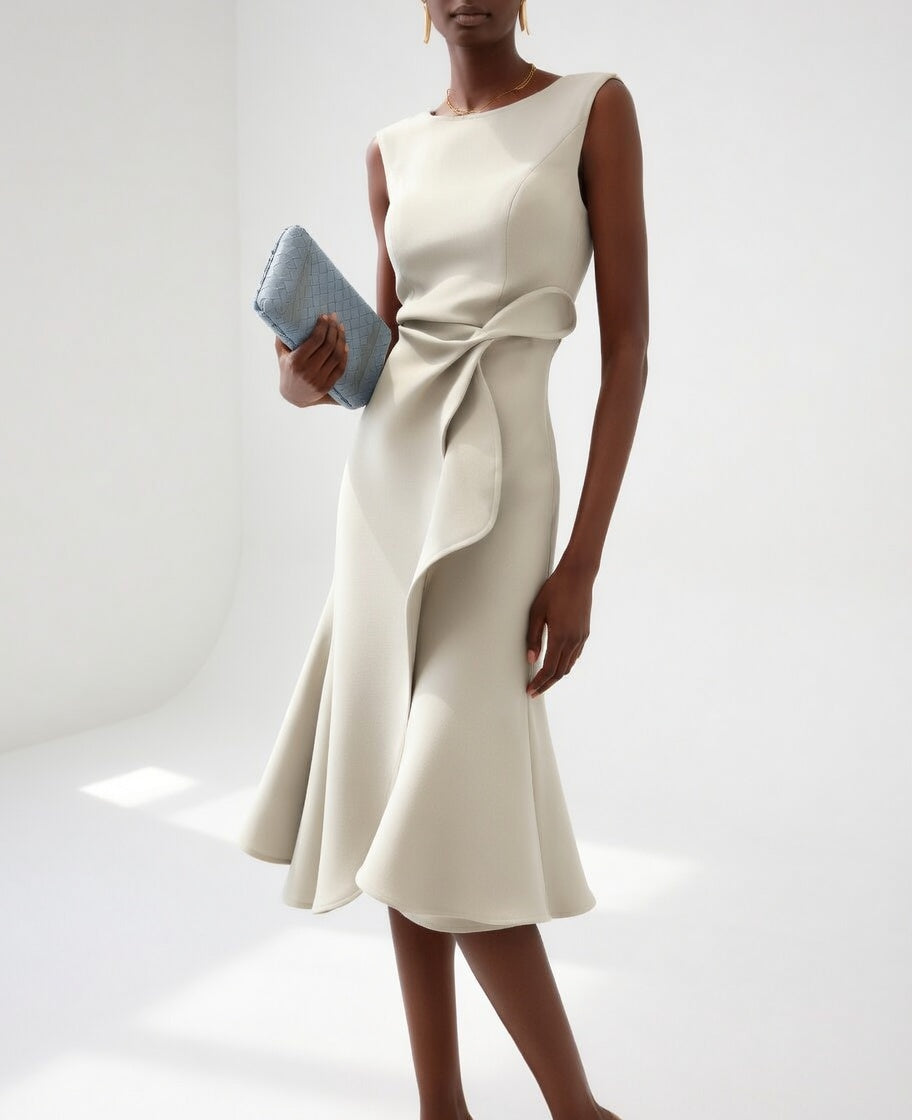 Léonise™ — Struktureret kjole med moderne, formgivende elegance