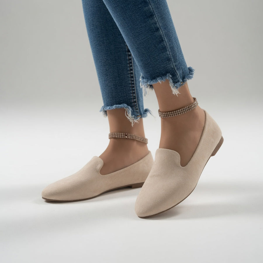 Azélie™ — Farverig ruskindsloafer, let i hverdagen
