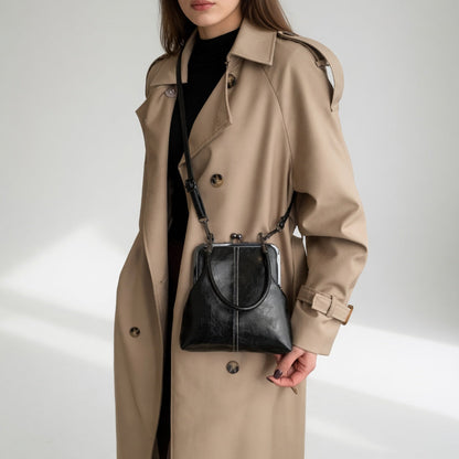 Honorine™ — Retro håndtaske med clipslukning og parisisk elegance