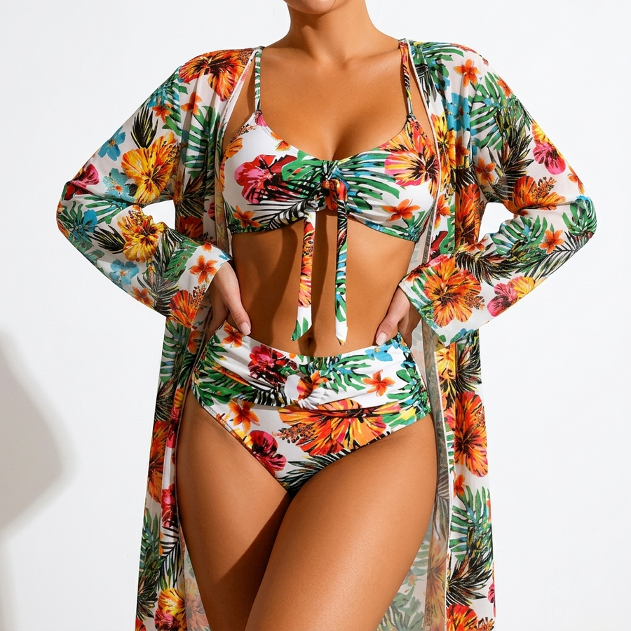 Belladonna™ — Blomstret bikinisæt i tropisk elegance